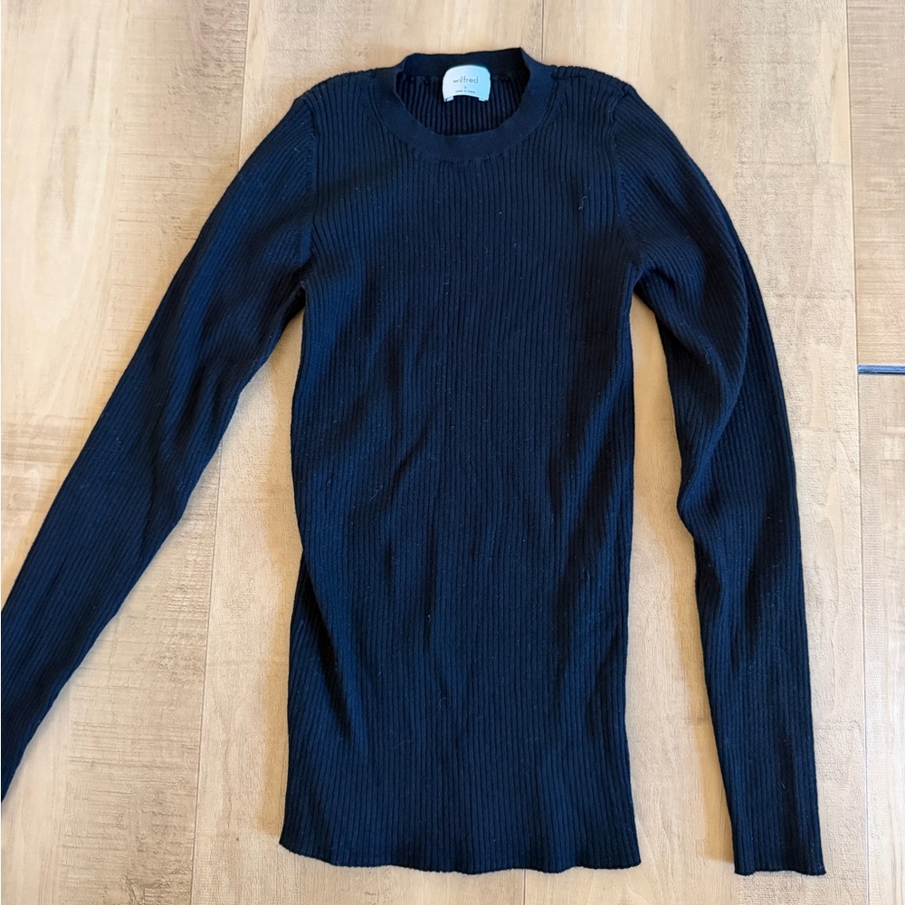 Aritzia Black Long Sleeve Top